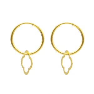 گوشواره طلا 18 عیار مدل حلقه